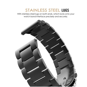 <span class=keywords><strong>Bracelet</strong></span> de <span class=keywords><strong>montre</strong></span> pour <span class=keywords><strong>Xiaomi</strong></span> Huami Ama-zfit, bande de 22 mm en acier inoxydable, <span class=keywords><strong>bracelet</strong></span> en métal, boucle milanaise, bracelets magnétiques pour montres - Product Image 1