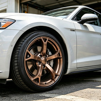 Jantes forgées monobloc personnalisées 6061 T6 Bronze 5 branches 5x114.3 5x120 5x112 16 17 18 19 pouces pour 370Z 350Z Nismo V1