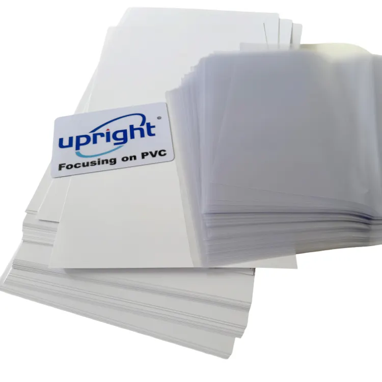 Upright A4 size printable sheets core sheet water proof non laminated dragon pvc for making ID cards