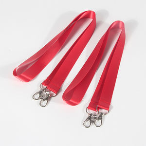 Rozet ve anahtarlar konferansı için ofis toplantısı Polyester kordon için çift klipsli renkli kordon - Product Image 6