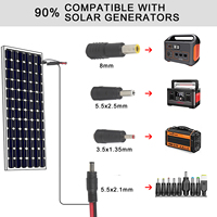 Câble adaptateur coaxial SAE vers DC 5521, déconnexion rapide, prise SAE vers câble d'alimentation DC 8 mm
