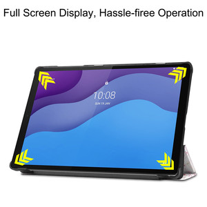 Funda de cuero PU con estampado magnético y soporte triple delgado para Lenovo <span class=keywords><strong>Tab</strong></span> <span class=keywords><strong>M10</strong></span> HD (2nd Gen) - Product Image 3