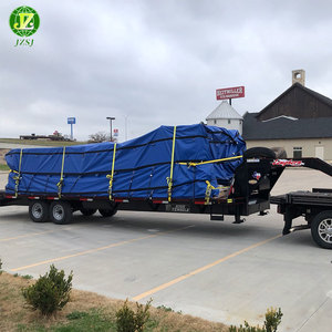 Lona Azul de 20' x 18' para Camiones de Carga Pesada, <span class=keywords><strong>Lonas</strong></span> Planas de Vinilo de 18 Oz, Lona Impermeable para Remolques - Product Image 2