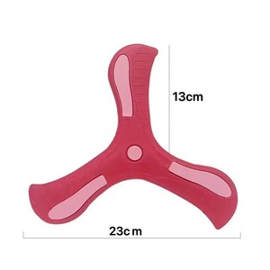 Disques volants en EVA pour enfants, lances à la main, bumerangs en caoutchouc souple à 3 pales pour un retour en <span class=keywords><strong>vol</strong></span> - Product Image 2