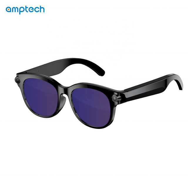 Sport AI Smart Glasses With Camera And EIS Stabilization 8MP HD 1080P Video Photo Recognition Real Time Polarized Lenses