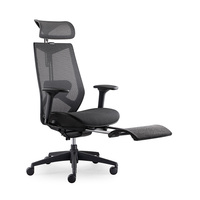 Chaise de bureau ergonomique pivotante en maille robuste de qualité commerciale pour salle de réunion, studio créatif