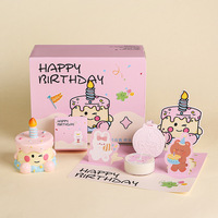 Boîte cadeau mignonne pour bougie d'anniversaire, un cadeau d'anniversaire pratique pour les amies et les meilleures amies