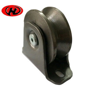 Trung Quốc Nhà Máy Heavy Duty Đen Cast Sắt Theo Dõi Con Lăn Trượt Cổng Bánh Xe - Product Image 5