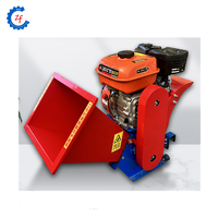 Broyeur de tiges de bananes à moteur diesel à faible bruit et haute productivité, hacheuse multifonctionnelle de pailles de maïs, fourrage pour bétail