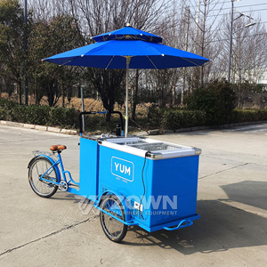 Great Manufacturers Wholesale <b>Small</b> Food Snack Trolley Cart Fast Food Handcart with <b>Wheels</b> - Product Image 3
