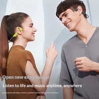 Écouteurs à conduction osseuse X1 Open Ear, étanches IPX5, longue autonomie, pour le sport et la course, avec lumière respirante
