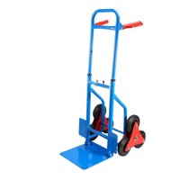 Chariot de courses pliable à trois roues robuste de 400 kg pour monter les escaliers avec cadre en acier OEM