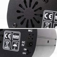Projecteur de lumière laser disco miniature U`King, lumière de scène, lumières laser