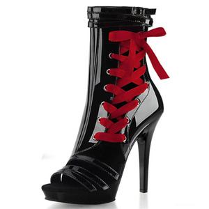 Chaussures à talons hauts de 13 cm en cuir, bottes gothiques, danseuses de pole, sexy, reines, travestis, plateformes, chaussures fétichistes, boîte de nuit, scène - Product Image 1