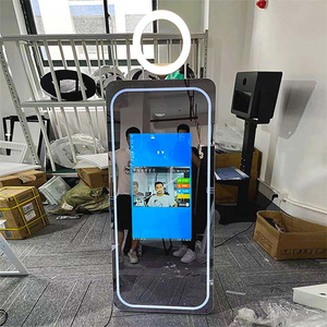 Espejo Mágico Grande de 70 Pulgadas y 32 Pulgadas METO, Cabina de Fotos Desmontable, Mesa de Zona de Fotos para Fiestas y Eventos, <span class=keywords><strong>Globos</strong></span> Autoadhesivos - Product Image 2