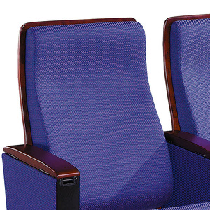 Silla de cine Henmei 8801 con reposabrazos plegable para auditorio, sala de conferencias, mobiliario de teatro - Product Image 4