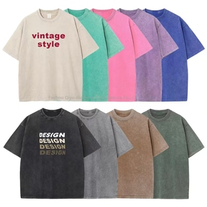 Camiseta de Algodón 100% de Alta Calidad con Logo Vintage Desgastado, Efecto Lavado Ácido y Piedra, 230 Gramos, Personalizada para Hombre, Serigrafía - Product Image 2