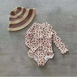 Traje de baño para niñas, nuevo traje de baño de verano Sunshine Surfer, traje de baño estampado, ropa de playa para Hermanas, hermano, ropa para niños, baño de natación - Product Image 5