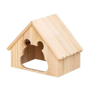 Casa de madera maciza para hámster, nido oculto con forma de animal, 20,5x13,5x18 cm, para mascotas pequeñas - Product Image 5