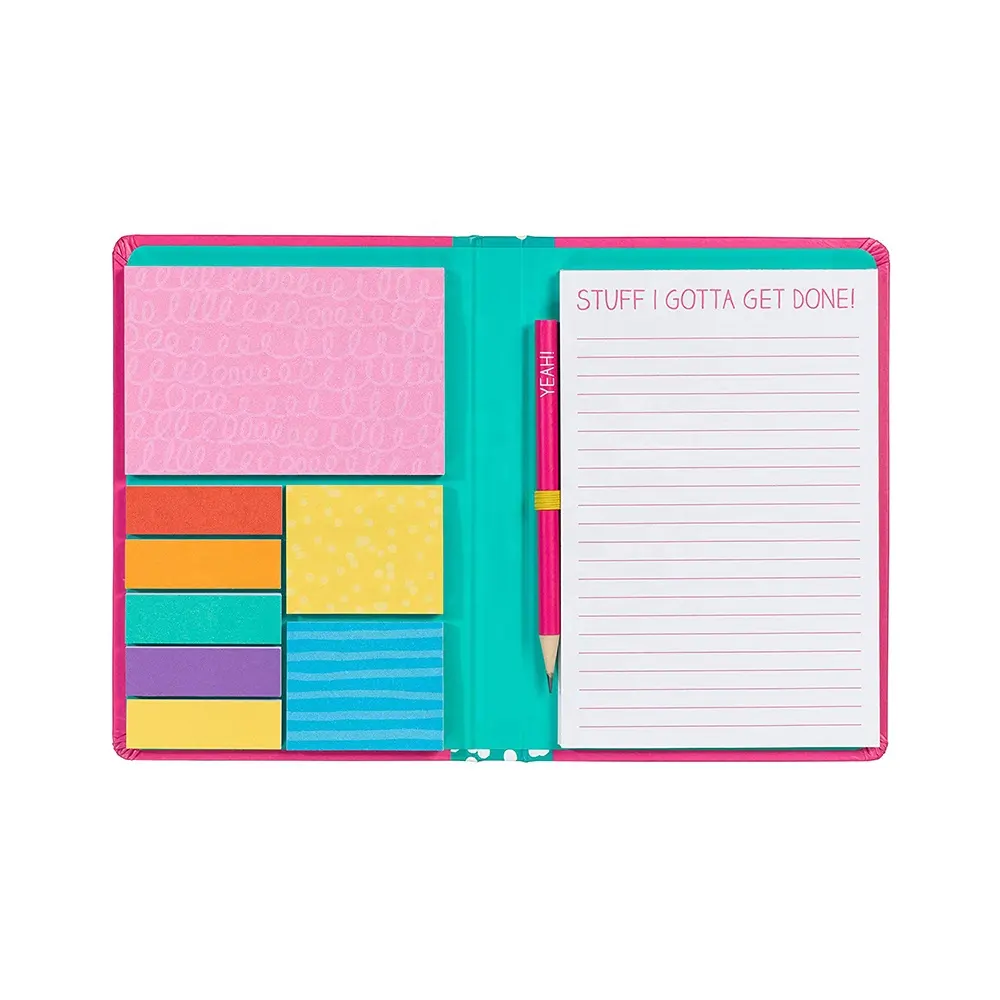 Promotional Gifts Color Sticker Notepad Notebook with Pen and Sticky Notes
