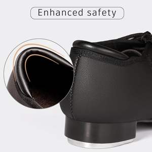 Zapatos de Claqué Dynadans para Niños, Unisex, de Piel Sintética, con Cordones, Tacón Plano, Embalaje en Caja, Modelo 603 - Product Image 3