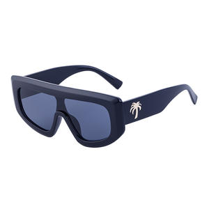 Lunettes de soleil Palm Angels à monture blanche UV400 PC unisexe style sport de plein air - Product Image 5