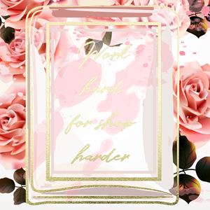 Chai nước hoa thanh lịch được bao quanh bởi màu hồng tươi tốt Hoa hồng vải nghệ thuật in trên Vải vẽ tranh nghệ thuật - Product Image 3