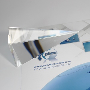 Preço de fábrica <span class=keywords><strong>BK7</strong></span> Vidro Óptico Triangular Pirâmide Prisma 6.35*12.7mm Ângulo Direito Ângulo Direito Prisma - Product Image 5