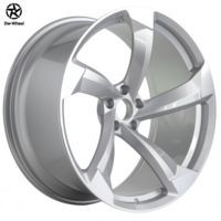 Jantes forgées monobloc DW 18 19 20 21 22 pouces 5x112 en aluminium concave profond argenté pour Audi A4 A6 A7 S7 RS7 Q5 style berline sport