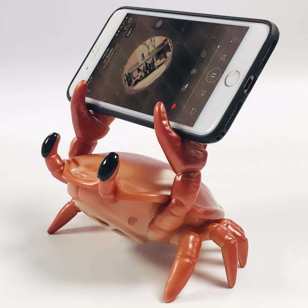 Gewichtheben Krabbe BT Lautsprecher Desktop drahtlose Handy halter Stift halter personal isierte Geschenk Creative Crab Speaker