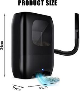Poubelle électrique sans contact pour salon de coiffure, stationnaire, avec réservoir de poussière de 7 L, <span class=keywords><strong>aspirateur</strong></span> pour balayage en salon de coiffure - Product Image 2