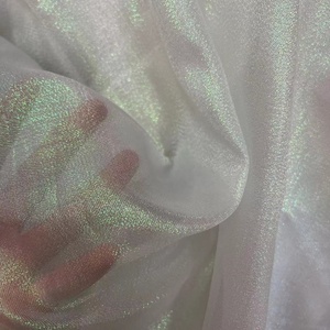 <span class=keywords><strong>Tissu</strong></span> Organza 100% Polyester Biologique Double Face Métallisé Iridescent Léger, Doux et Confortable au Toucher, Transparent pour Costumes - Product Image 2