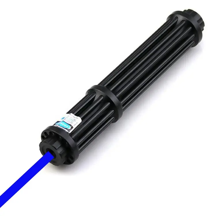 Lampe de Poche Laser Bleue avec Zoom Réglable, Pointeur, Longue Distance, 017, 450nm, 405nm
