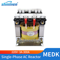 Réacteur monophasé 220V CA à bobinage tout cuivre de type sec pour variateur de fréquence monophasé VFD, personnalisable OEM