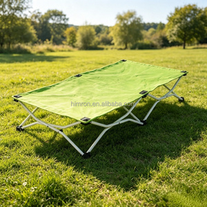 <span class=keywords><strong>Lettino</strong></span> da Campeggio Pieghevole Reclinabile di Alta Qualità in Tessuto Oxford, Portatile per Camera da Letto, Parco e Hotel - Product Image 4