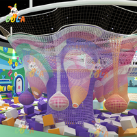 Aire de jeux intérieure commerciale en fibre de verre et acier, équipement de jeu souple pour enfants, château gonflable, usage scolaire, personnalisé DOLA