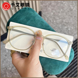 Nuevas gafas con montura redonda TR90 anti luz azul para mujer, lentes ovaladas pequeñas de PC con protección contra la luz azul. - Product Image 5