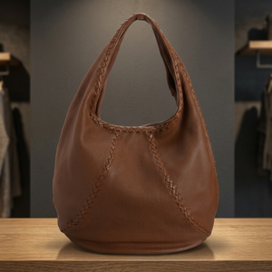 Bolso de Mano de Cuero Genuino para Mujer, con Cierre de Cremallera, Correa de Hombro Cruzada, Impermeable, Duradero, Ligero, Capacidad 3L+, a la Moda - Product Image 4