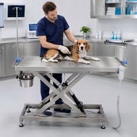 Table d'opération vétérinaire électrique XY ACS02 en acier inoxydable, table de chirurgie pour animaux avec structure stable et entretien facile
