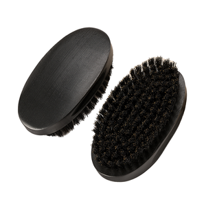 <span class=keywords><strong>Brosse</strong></span> à barbe <span class=keywords><strong>en</strong></span> bois 100% pour hommes avec logo personnalisé, poils <span class=keywords><strong>de</strong></span> <span class=keywords><strong>sanglier</strong></span> incurvés à 360 vagues pour les soins du visage avec design personnalisé - Product Image 4