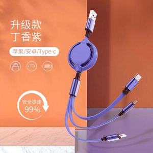 Logo personnalisé Câble de données de téléphone portable 1 mètre 3 en 1 Câble Micro Multi USB Type-C Câble d'alimentation de charge de téléphone personnalisé avec logo - Product Image 2