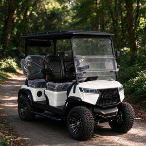 Carrito de Golf Eléctrico Todoterreno Elevado para 4 Pasajeros con Suspensión Independiente y Confortable - Product Image 1