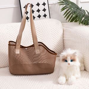 Sac de transport pliable et respirant pour chat, sac à main léger et portable pour animaux de compagnie, pour petits chiens, chiots, chatons, promenades en plein air - Product Image 4