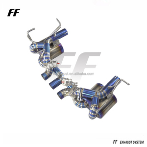Tubos de escape Catback para <span class=keywords><strong>Ferrari</strong></span> 458 <span class=keywords><strong>V8</strong></span> 4,5, sistema de escape de coche, silenciador de tubo de escape de titanio - Product Image 3