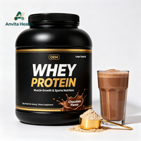 Poudre de protéines de lactosérum pour la croissance musculaire, complément nutritionnel sportif, grande capacité, OEM, marque privée