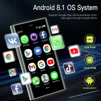 Teléfono Inteligente S23 Pro Mini, Teléfono Móvil Android de 3.0 Pulgadas, 2 GB de RAM, 16 GB de ROM, Doble SIM, 3G Desbloqueado, Teléfono Compacto para Uso Diario