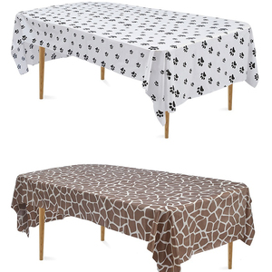 137 _ 274cm foresta giungla stampa animale tovaglia leopardo copertura tavolo per feste di laurea matrimoni celebrazioni di buon compleanno - Product Image 3