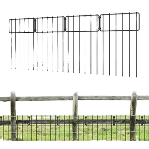 25 Pezzi di Recinzione per Animali, Senza Scavo, Facile da Montare, per Cani e Conigli, per Esterni, Patio e Giardino - Product Image 1