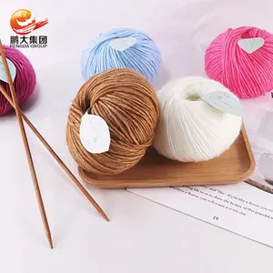 needles hand knitting crocheting soft multi colors acrylic wool cotton blended yarn