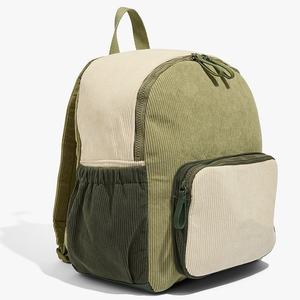 Prix de gros mignon velours côtelé étudiants sac à dos coloré coton velours côtelé enfants sac à dos personnalisé velours côtelé sac à dos pour enfants - Product Image 3